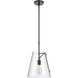 Trustle 1 Light 11 inch Matte Black Pendant Ceiling Light