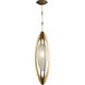 Allegretto 1 Light 10 inch Gold Pendant Ceiling Light