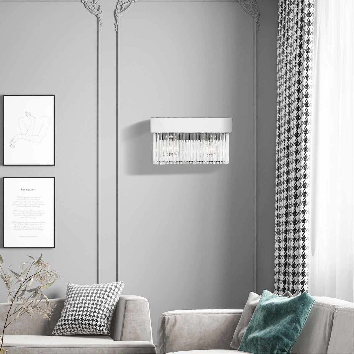 Oldwick 2 Light 15 inch Polished Chrome Bath Vanity Wall Light