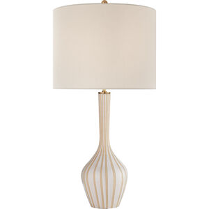 kate spade new york Parkwood 30.5 inch 100 watt Natural Bisque and New White Table Lamp Portable Light, Large