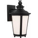 Cape May 1 Light 15.5 inch Black Outdoor Wall Lantern, Medium