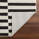 Optika 36 X 24 inch Black/White Rug in 2 x 3