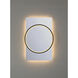 Trails 36 X 24 inch Matte Black LED Mirror