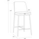 Zeke 37.75 inch Black / Bergen Marmalade Counter Stool