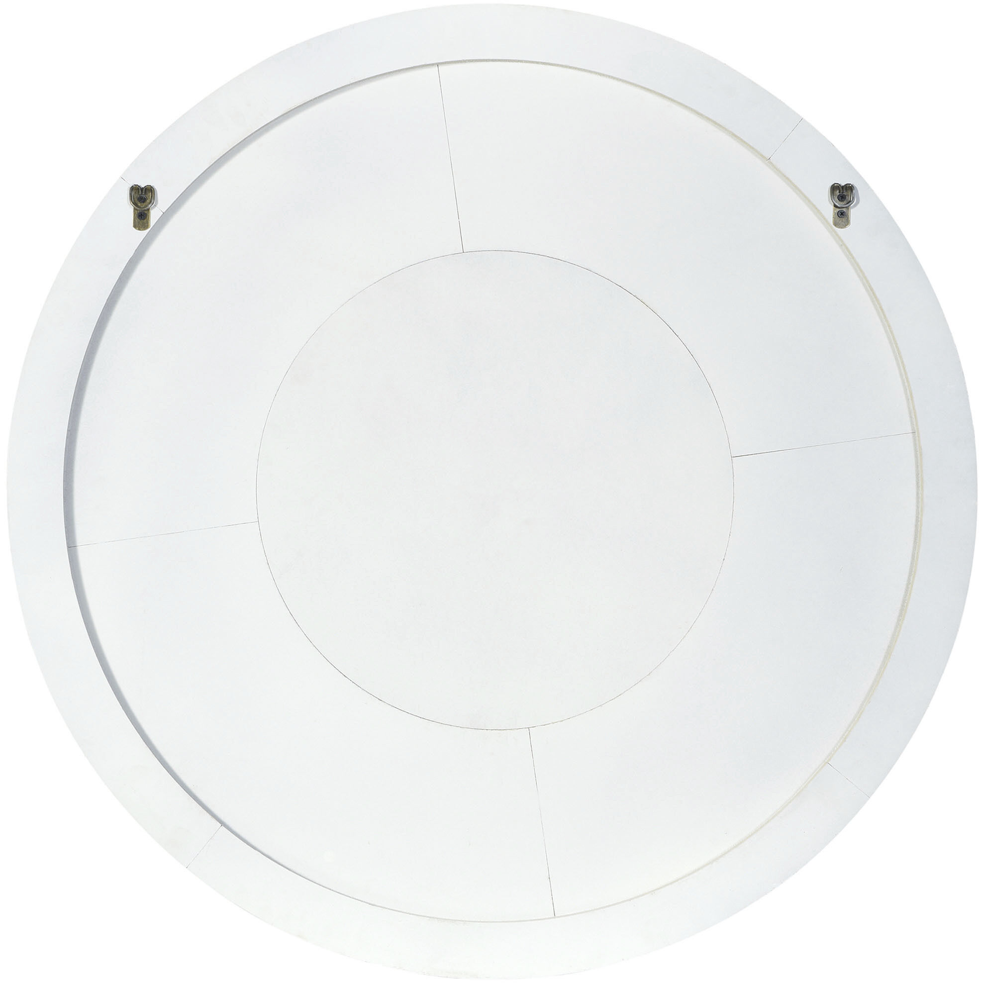 Cameron 36 X 36 inch Distressed White and Clear Wall Mirror