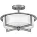 Baxley 15.25 inch Antique Nickel Indoor Semi-Flush Mount Ceiling Light