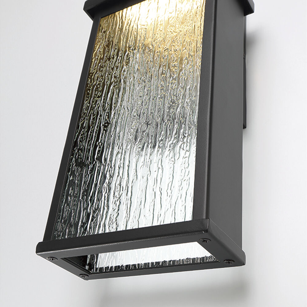 Venya LED 12 inch Black Outdoor Wall Sconce