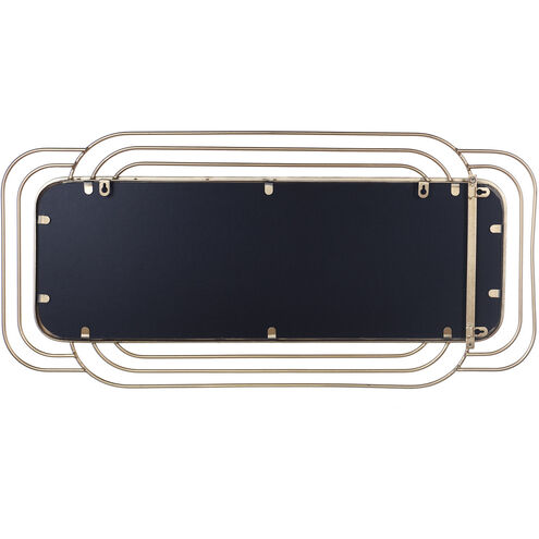 Gemma 34.06 X 16.93 inch Bright Gold Wall Mirror