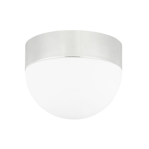 Adams 3 Light 14 inch Polished Nickel Flush Mount Ceiling Light, Large
