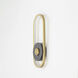 Gravity LED 15.5 inch Black and Gold Outdoor Wall Mount