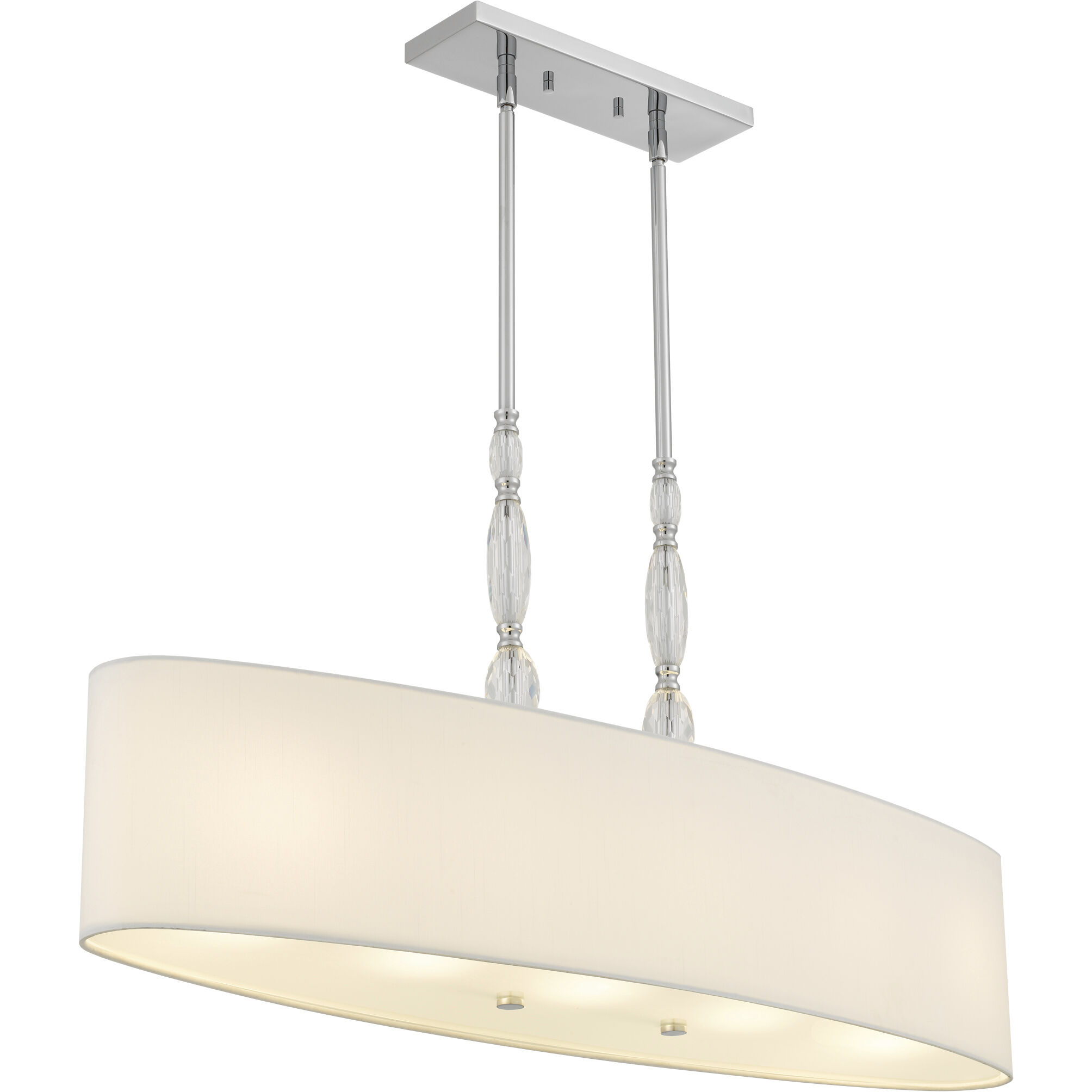 Stone 5 Light 42 inch Polished Chrome Island Light Ceiling Light