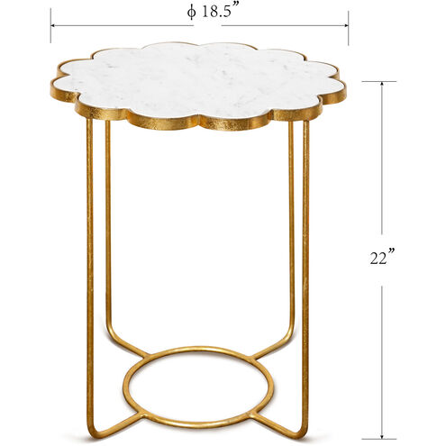 Galaxia 19 inch Gold Accent Side Table