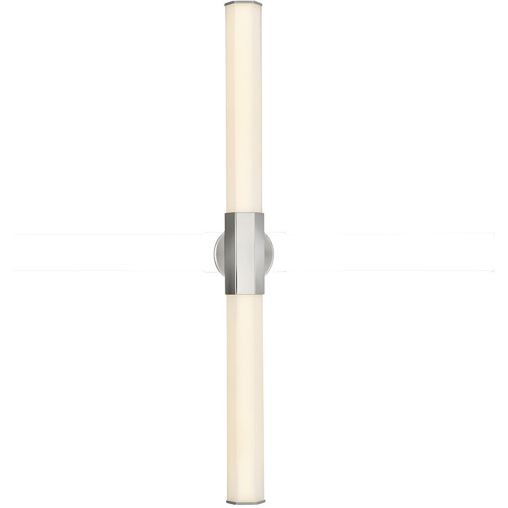 Facet LED 5 inch Polished Nickel Bath Light Wall Light