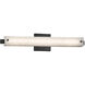Fusion 23 inch Matte Black Vanity Light Wall Light in Weave Fusion