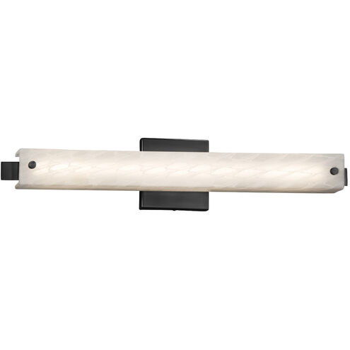 Fusion 23 inch Matte Black Vanity Light Wall Light in Weave Fusion