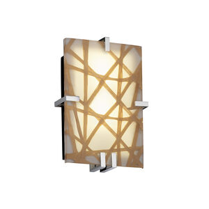 3form LED 9 inch Dark Bronze ADA Wall Sconce Wall Light in Small Tile, 2000 Lm LED