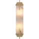 Harman Wall Lamp Wall Light in Antique Brass with Alabaster