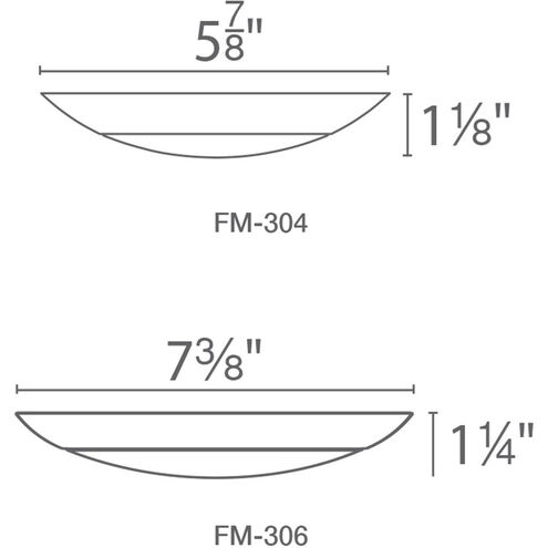 Disc LED 5.9 inch White Flush Mount Ceiling Light