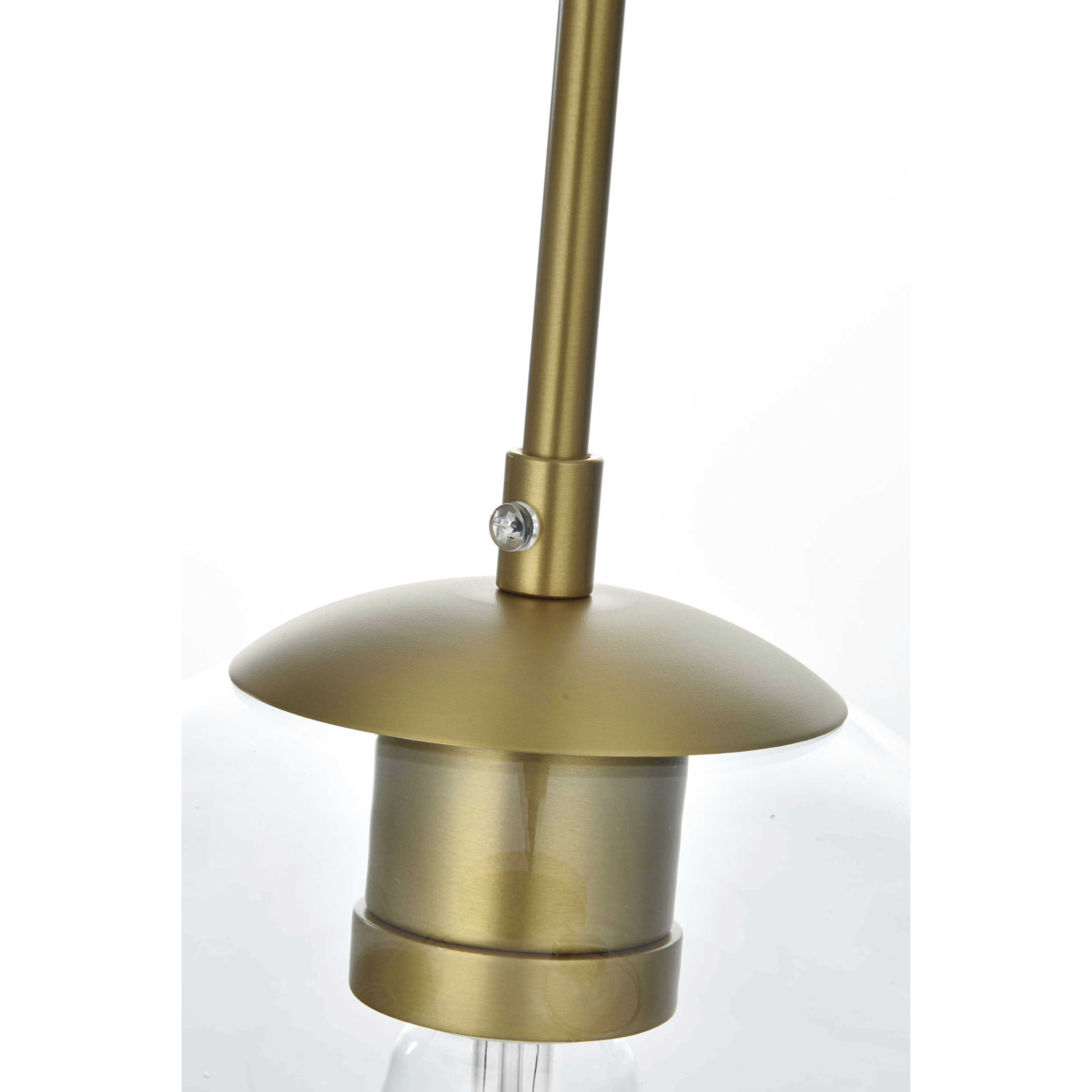 Baxter 3 Light 18 inch Satin Gold Pendant Ceiling Light