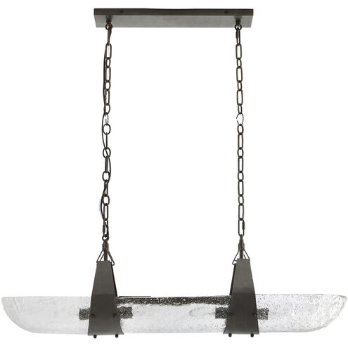 Mykonos 4 Light 37.5 inch Clear and English Bronze Pendant Ceiling Light