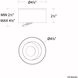Peek LED 4.88 inch White Flush Mount Ceiling Light in 3000K, dweLED