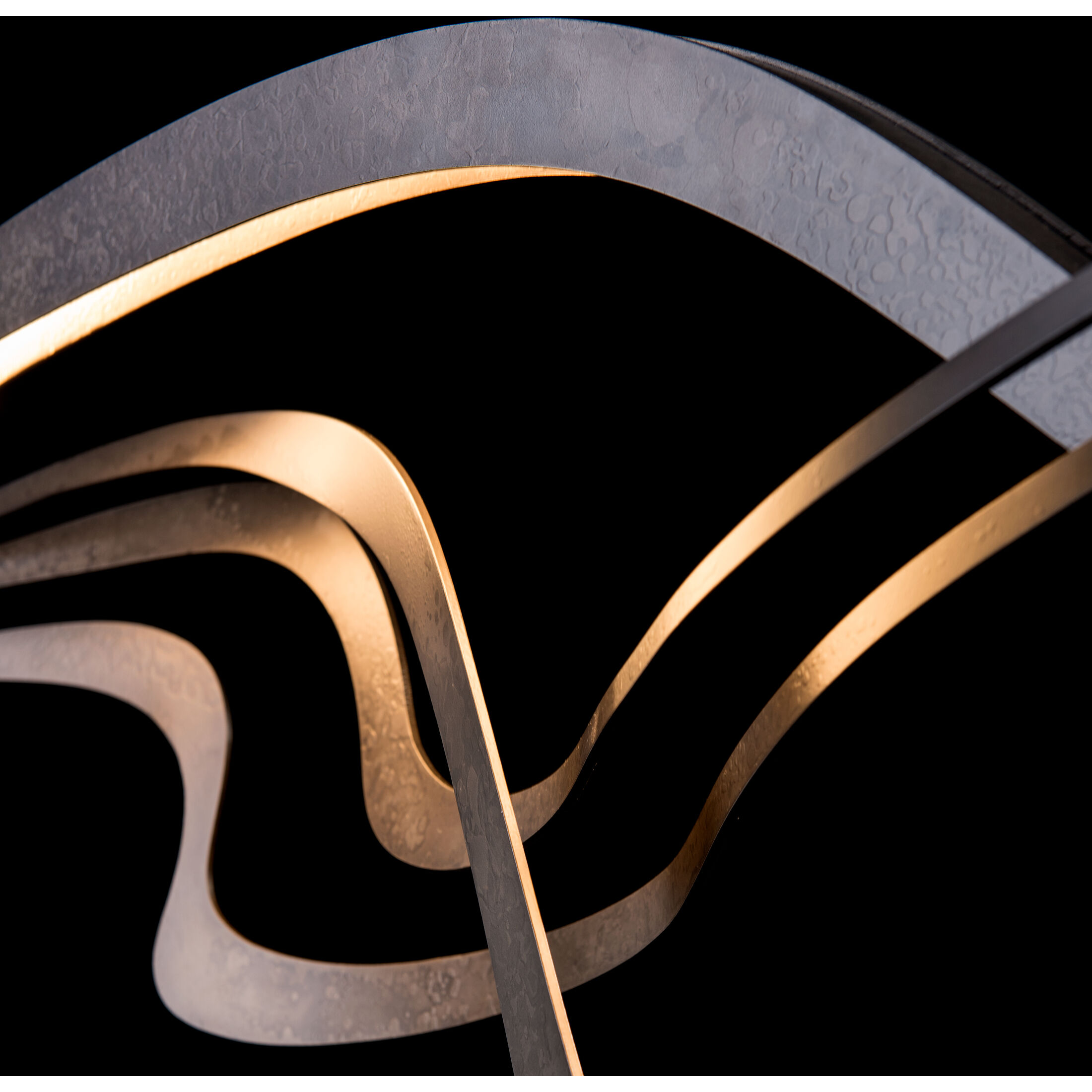 Crossing Waves LED 9.1 inch Dark Smoke Pendant Ceiling Light