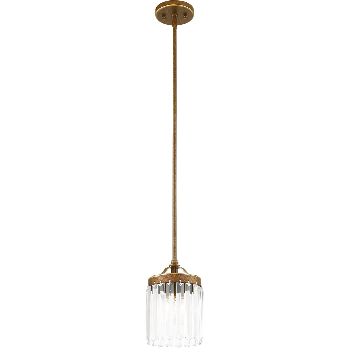 Ashton 1 Light 6 inch Hand Painted Palacial Bronze Mini Pendant Ceiling Light