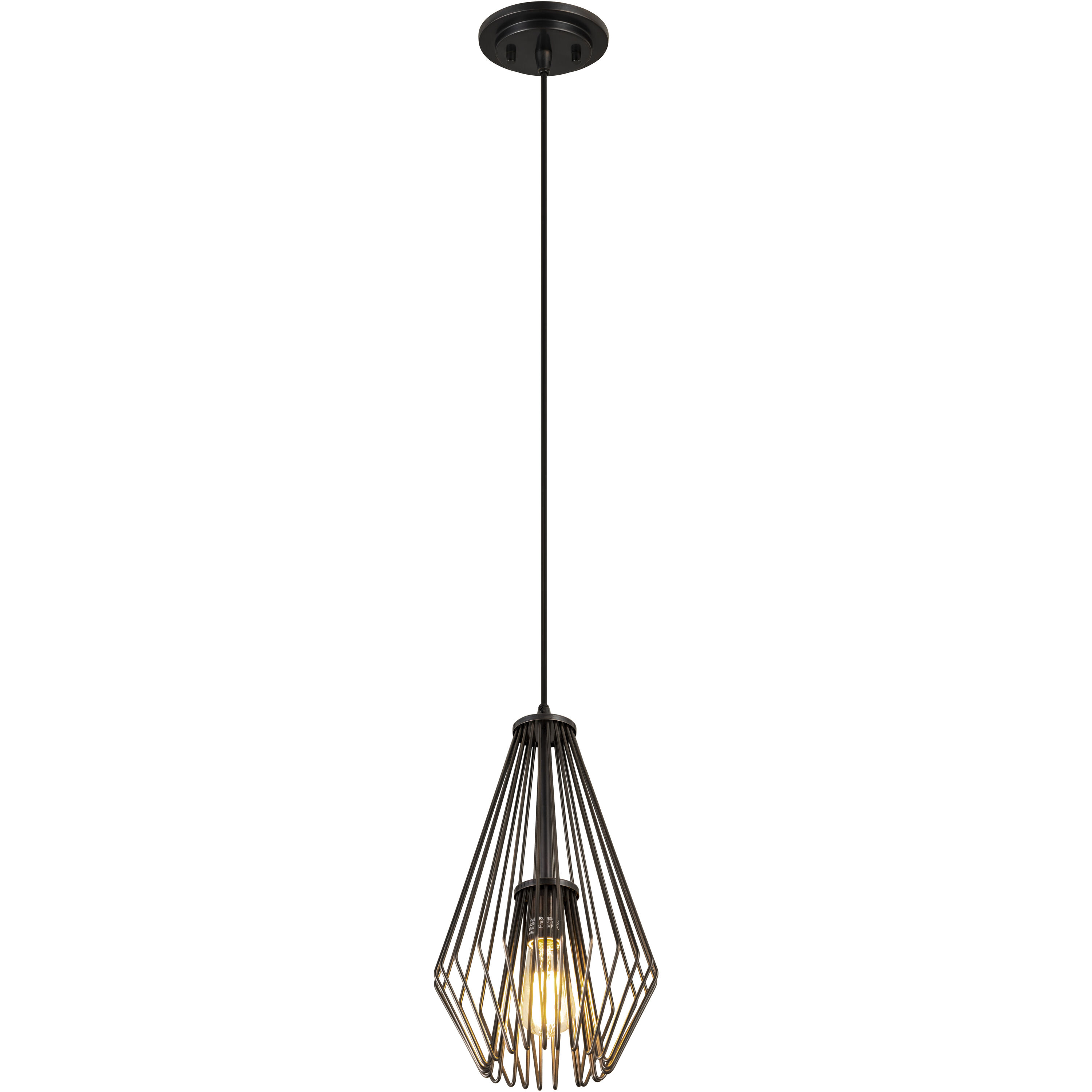 Quintus 1 Light 9.25 inch Plated Bronze Pendant Ceiling Light