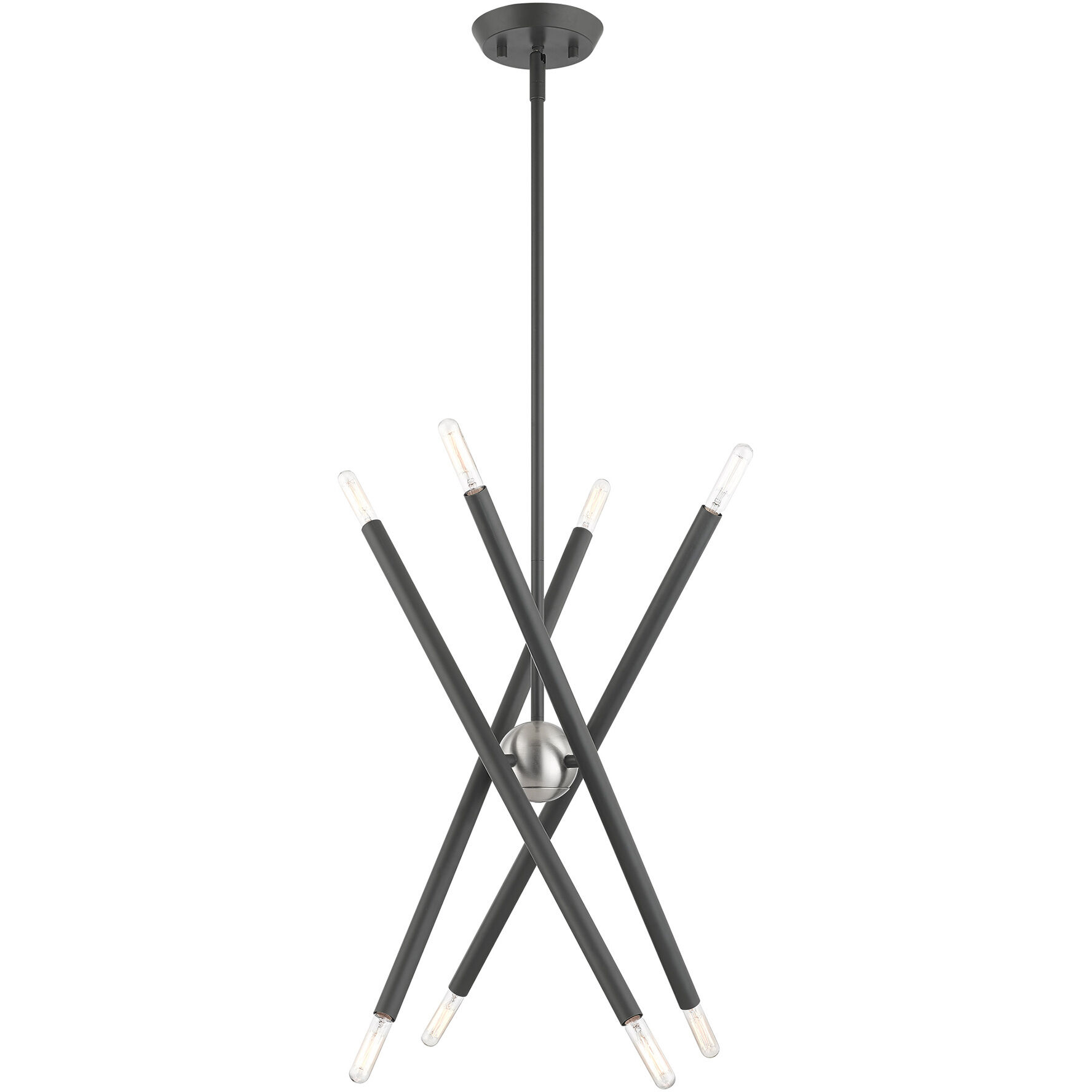 Soho 8 Light 20 inch Scandinavian Gray Chandelier Ceiling Light 