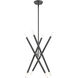 Soho 8 Light 20 inch Scandinavian Gray Chandelier Ceiling Light 