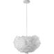 Canada 1 Light 17.72 inch White Chandelier Ceiling Light