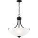Geary 3 Light 18.63 inch Midnight Black Pendant Ceiling Light