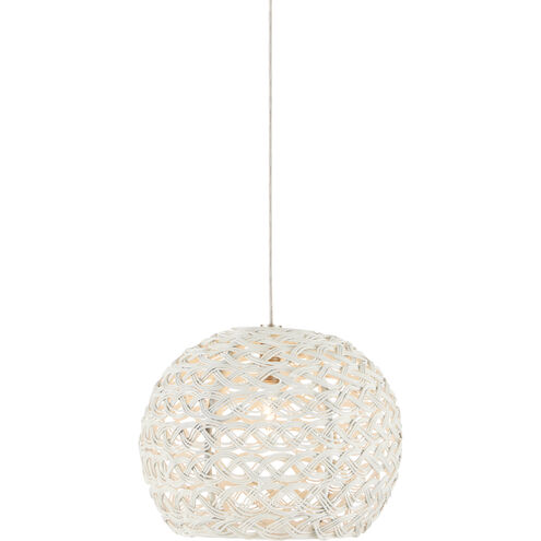 Piero 1 Light 6 inch White/Painted Silver Multi-Drop Pendant Ceiling Light