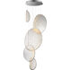Moonscapes LED 21 inch Polished Chrome Multi-Light Pendant Ceiling Light