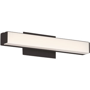 WAC Lighting Brink LED 13 inch Black Bath Vanity & Wall Light in 3000K, Brushed Black, dweLED WS-77612-30-BK - Open Box