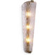 Todd 3 Light 7.87 inch Antique Brass and Handmade Glass Wall Lamp Wall Light