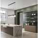 Aimie Linear Chandelier Ceiling Light in Matte Black