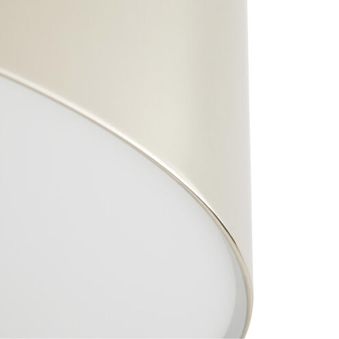 Tarbell 3 Light 20 inch Polished Nickel Semi-Flush Mount Ceiling Light, Essential Lighting