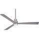 Simple 52 inch Silver Outdoor Ceiling Fan