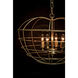 Mo 4 Light 19.5 inch Antique Brass Pendant Ceiling Light