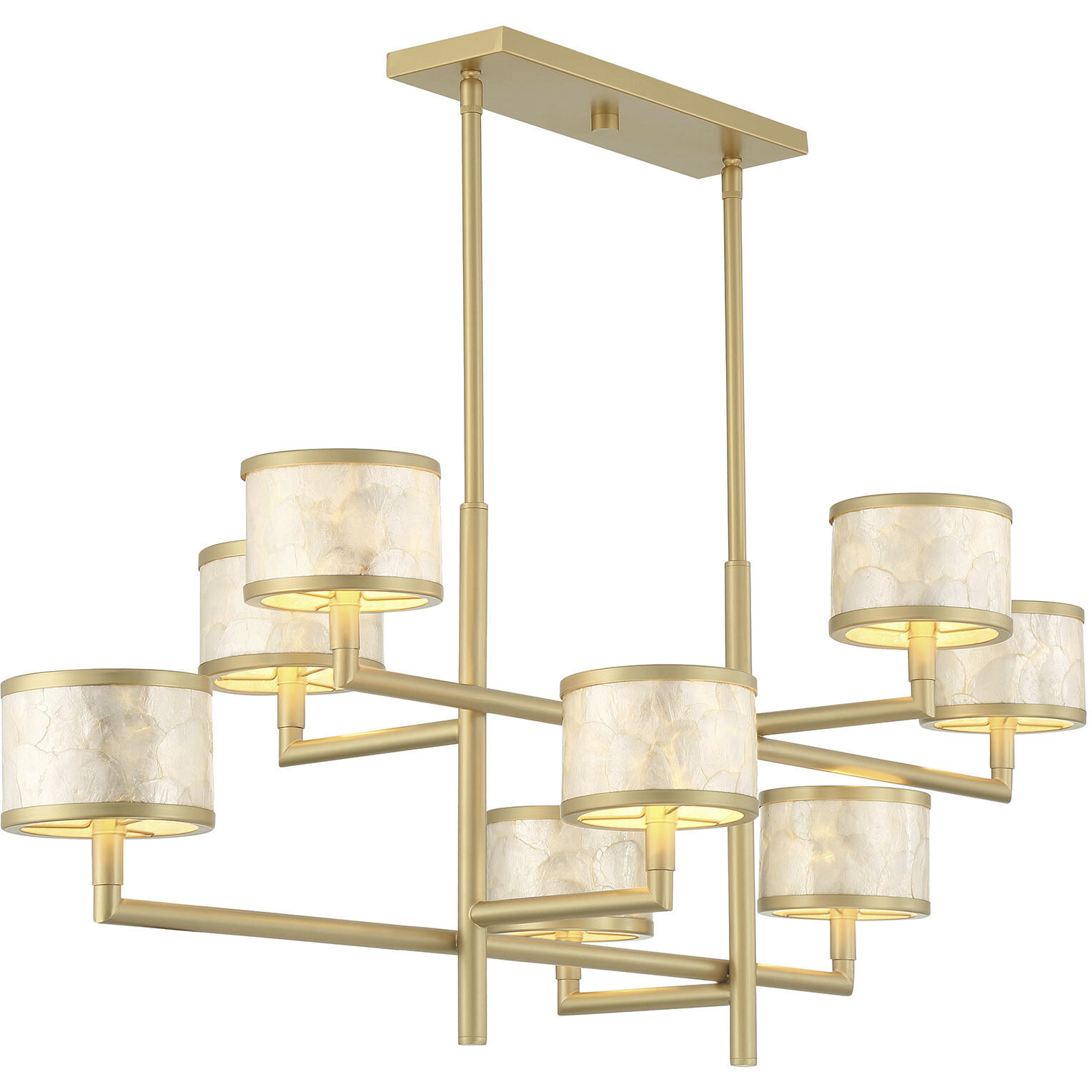 Mariquita 8 Light 20 inch Spun Gold Chandelier Ceiling Light