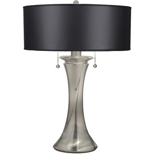 Ellie 26 inch 100.00 watt Satin Nickel Table Lamp Portable Light
