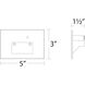 WAC 120V Step Light LED 1.5 inch White ADA Step and Wall Light in Amber, WAC Lighting