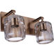 Andie 2 Light 14 inch Satin Brass Vanity Light Wall Light