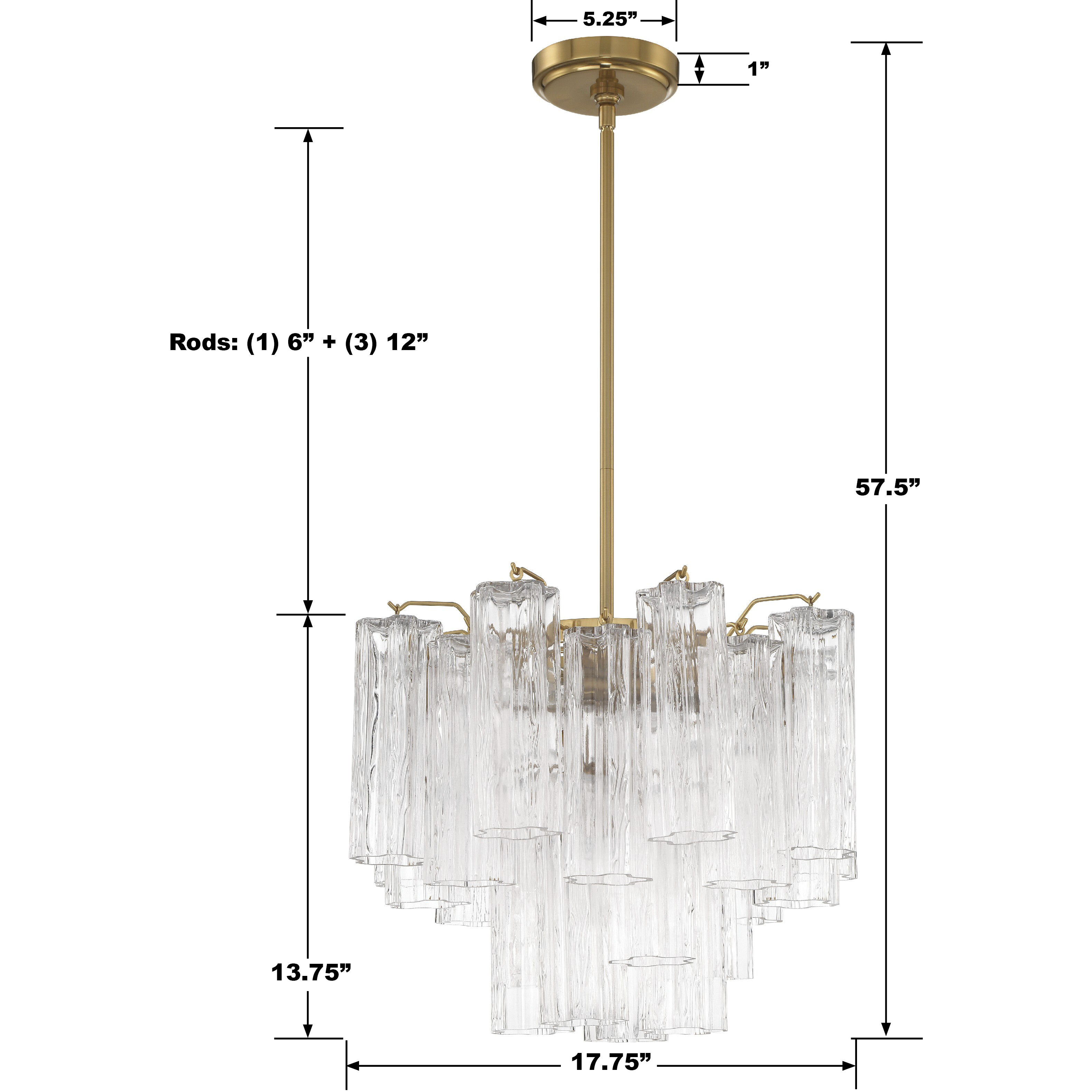 Addis 4 Light 17.75 inch Aged Brass Mini Chandelier Ceiling Light in Clear