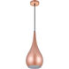 Nora 1 Light 7.5 inch Honey Gold Pendant Ceiling Light