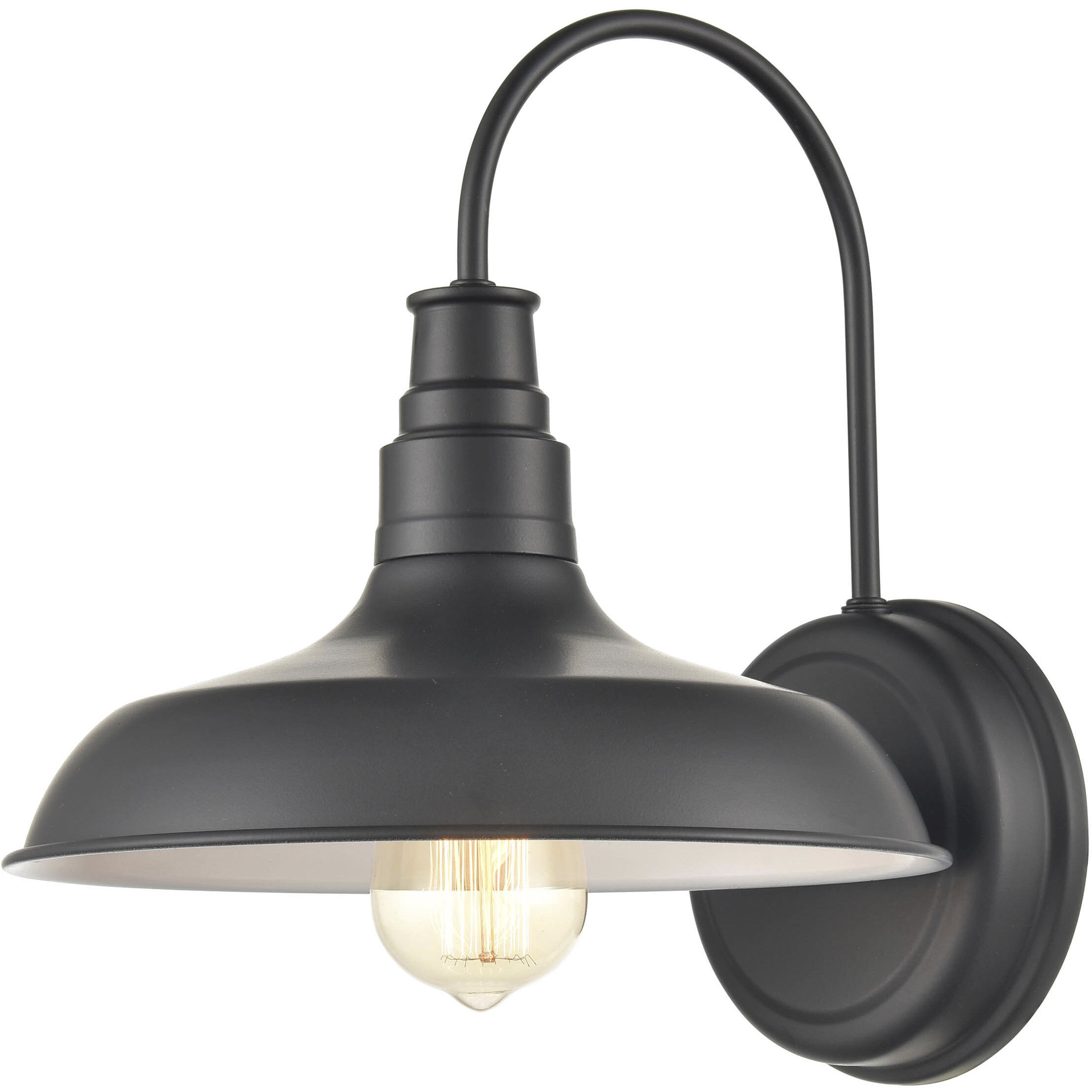 Milltown 1 Light 13 inch Powder Coated Black Outdoor Wall Sconce