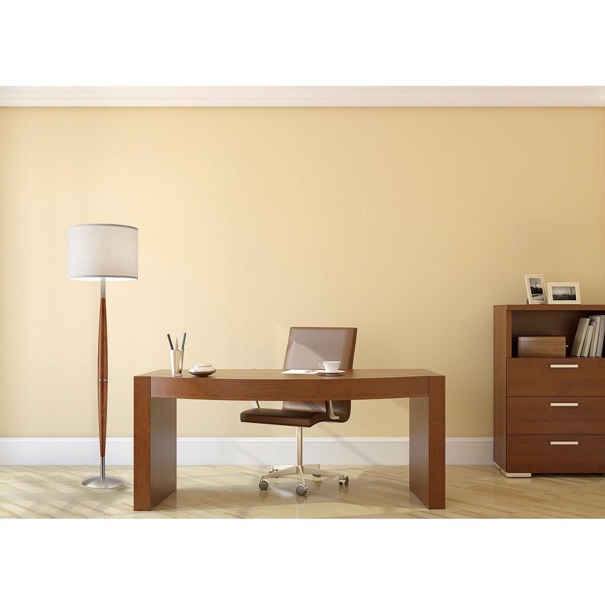 Hudson 65 inch 150 watt Dark Maple Floor Lamp Portable Light