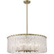 Glacier 10 Light 26.75 inch Modern Gold Chandelier Ceiling Light