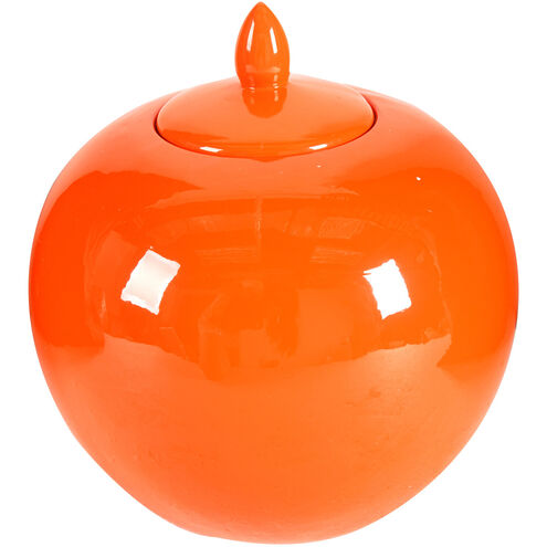 Modern 11 X 11 inch Jar in Orange